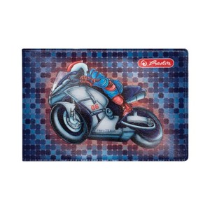 Diákigazolványtok 4 betétes, HERLITZ, 9x6cm, puha, mintás PVC fedelű