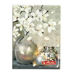 Okmánytartó 6 zsebes, dupla HERLITZ, 10x13,5cm, mintás PVC fedelű