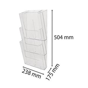 Laptart&oacute; 3xA4, GRS 4381, &aacute;ll&oacute;, fali, plexi &aacute;tl&aacute;tsz&oacute;