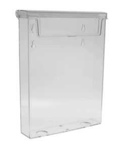 Szórólaptartó, A5, GRS 4176, plexi, álló, fali, fedéllel, kültérre