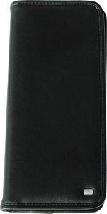 Névjegytartó 12x27,4cm, 16lap, HERLITZ, 128 kártyához, műbőr, fekete