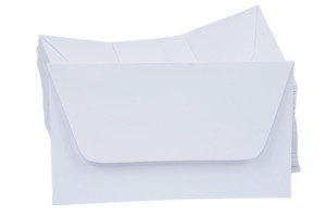 Névjegyboríték KASKAD 07, fehér, 100 db, enyvezett