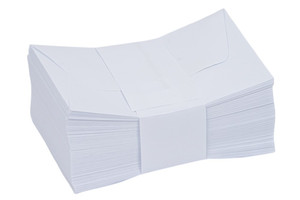 Névjegyboríték KASKAD 07, fehér, 100 db, enyvezett