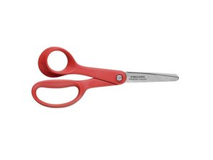 Olló 13 cm, FISKARS First 1005169, balkezes, iskolai, piros