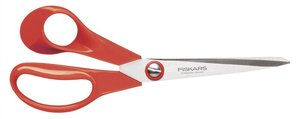 Olló 21 cm, FISKARS Classic 1000814, általános, balkezes, narancs