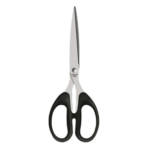 Olló 19 cm, ICO S02-043, irodai, műanyag fogórész, fekete