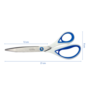 Oll&oacute; 21 cm, SPOKO 0537, aszimmetrikus, gumis fog&oacute;, k&eacute;k-fekete
