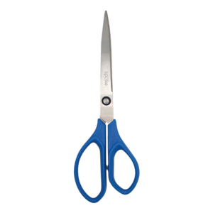 Olló 21 cm, SPOKO 0544 Eco, aszimmetrikus, v.kék műanyag fogórész