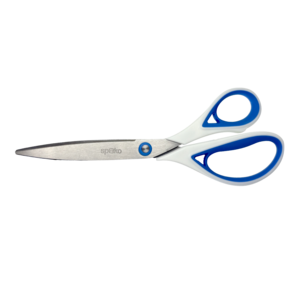 Oll&oacute; 23 cm, SPOKO 0538, aszimmetrikus, irodai, k&eacute;k-feh&eacute;r