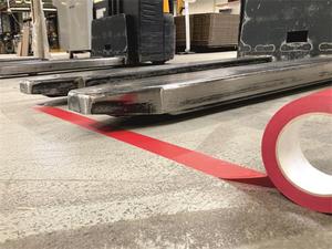 Jelölőszalag 50 mm x 33 m, DURABLE Duraline, piros