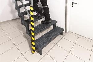 Csővédő profil, DURABLE P30, sárga-fekete