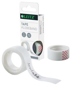 Ragasztószalag 18mm x 10m, LEITZ Wow, 2 db-os, írható, átlátszó