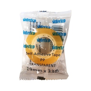 Ragasztószalag 19mm x 33m, SINTERTOP egyesével csomagolva, átlátszó