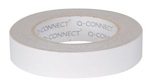 Ragasztószalag 24mm x 3m, Q-CONNECT KF17479, kétoldalas, fehér,