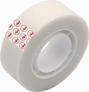 Ragasztószalag 19mmx33m, KORES Invisible, írható,  víztiszta