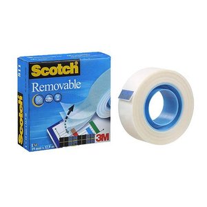 Ragasztószalag 19mm x 33m, 3M Scotch 811-1933 visszaszedhető,