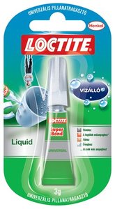 Pillanatragasztó 3g, HENKEL Loctite Super Bond Liquid, univerzális