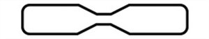 Etikett 45x8 mm, APLI 10307, ékszerekhez, 765db, eltávolítható, fehér