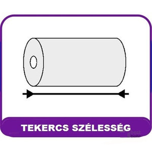 Pénztárgépszalag 57x60x12 mm, GRS, thermo, 48 g, 40 m, 10 db, nyomott