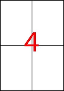 Etikett 105x148 mm, APLI, poliészter, magasfényű, 10 lap, átlátszó