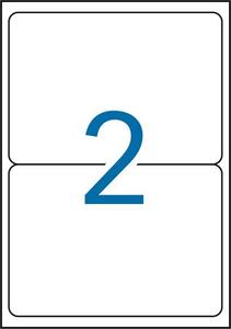 Etikett 199,6x143,5 mm, APLI, poliészter, időjárásálló, 20 lap, fehér,