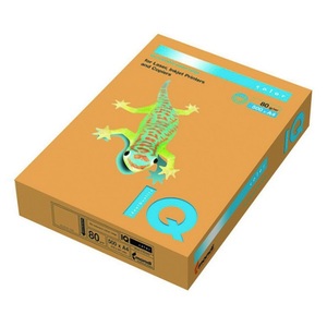 Másolópapír A4, 80g, IQ Color, intenzív, 500 lap, OR43 narancs