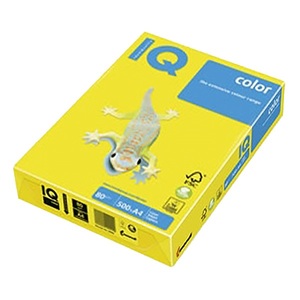 Másolópapír A4, 80g, IQ Color, intenzív, 500 lap, CY39 kanári sárga