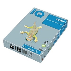 Másolópapír A4, 80g, IQ Color, pasztell, 500 lap, OBL70 jégkék