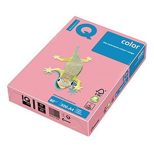 Másolópapír A4, 80g, IQ Color, pasztell, 500 lap, PI25 rózsaszín