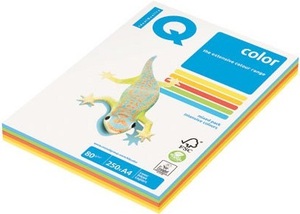 Másolópapír A4, 80g, IQ Color, Rainbow-pack, intenzív MIX, 5x50 lap