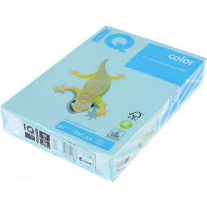 Másolópapír A4, 160g, IQ Color pasztell, 250 lap, OBL70 jégkék