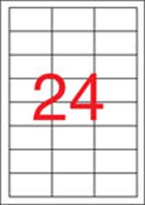 Etikett 64,6x33,8 mm, APLI, univerzális, öntapadós, 100 lap, fehér