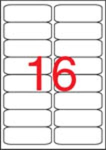 Etikett 99,1x34 mm, APLI, univerzális, kereksarkú, 100 lap, fehér