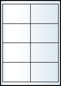 Etikett 96,5x67,7mm, JAC, univerzális, öntapadós, 200 lap, fehér