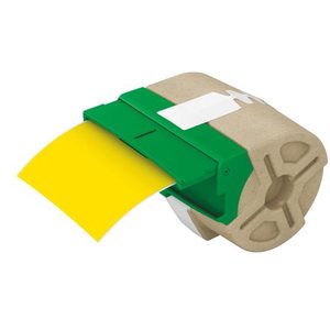 Etikettcímke 88x10 mm, LEITZ Icon folyamatos, műanyag, öntapadó sárga