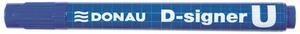 Alkoholos filc DONAU D-signer U, kúpos, 2-4 mm, kék