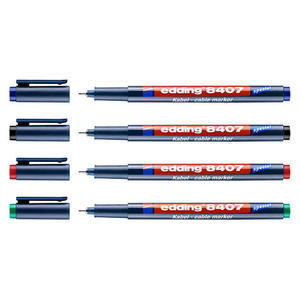 Alkoholos filc EDDING 8407/4, k&aacute;beljel&ouml;lő, 4 db-os k&eacute;szlet