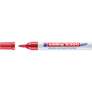 Alkoholos filc EDDING 8300, ipari, 1,5-3 mm, kúpos, piros