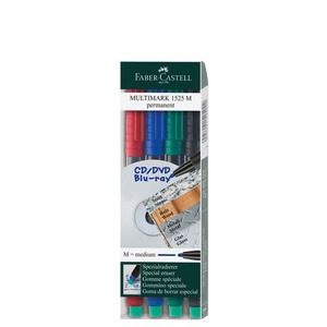 Alkoholos filc FABER-CASTELL M 1 mm, 4 db-os készlet.