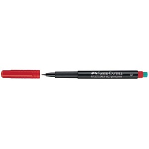 Alkoholos filc FABER-CASTELL S 0,4 mm, piros