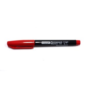Alkoholos filc LUXOR 100S Permanent Marker, 0,3 mm, piros
