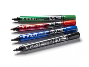 Alkoholos filc PILOT SCA-100-L kúpos, 1 mm, kék