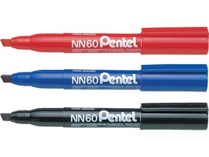 Alkoholos filc PENTEL NN60-CO, vágott, 3,9-5,7 mm, kék