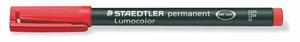 Alkoholos filc STAEDTLER Lumocolor 318, F 0,6 mm, piros