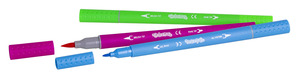 Filc készlet 12 db, COLORINO Kids, kétvégű, háromszögletű, 0,7 és 4mm