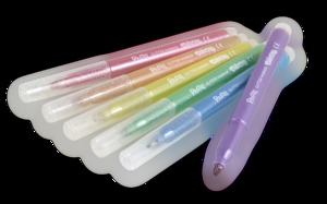 Filc készlet 6 db, COLORINO, glitteres, 6 különböző pasztell színben