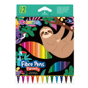 Filc készlet 12 db, COLORINO, Wildkid, 1 mm, 12 különböző szín,