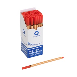 Filc 0,4 mm, GRS, kupakos, hatszögletű, vízbázisú, piros