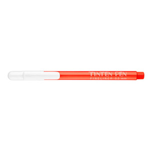 Filc 0,5 mm, ICO Tinten Pen, v&iacute;zb&aacute;zis&uacute; tűfilc, piros