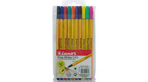Filc 0,45 mm, LUXOR Fine Writer, 10 db-os, 10 különböző szín